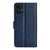 EIDERWOOD Motorola Moto G55 Wallet Flip Deksel i læder med Pung - Blå