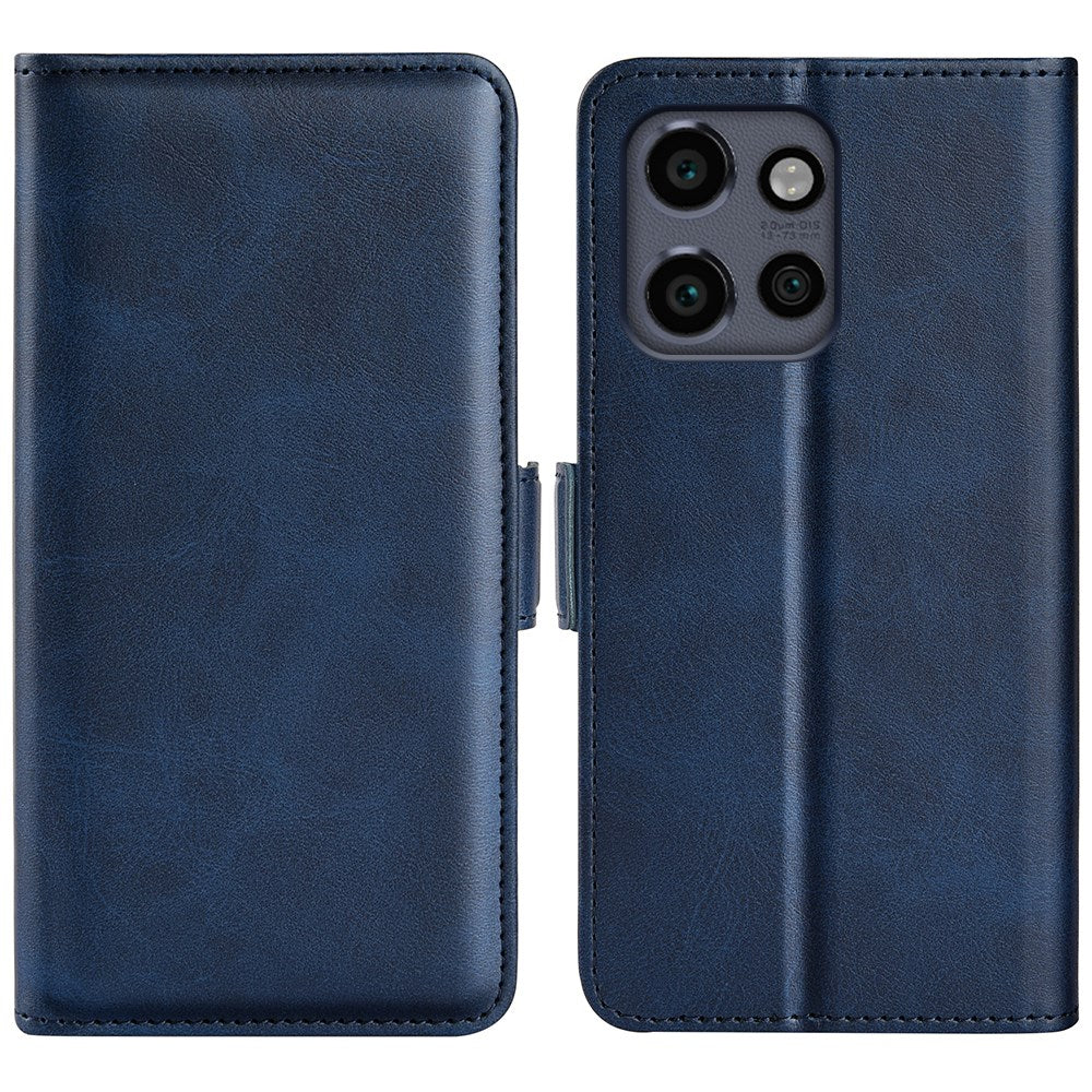 EIDERWOOD Motorola Edge 50 Neo Wallet Flip Deksel i læder med Pung - Mørk Blå