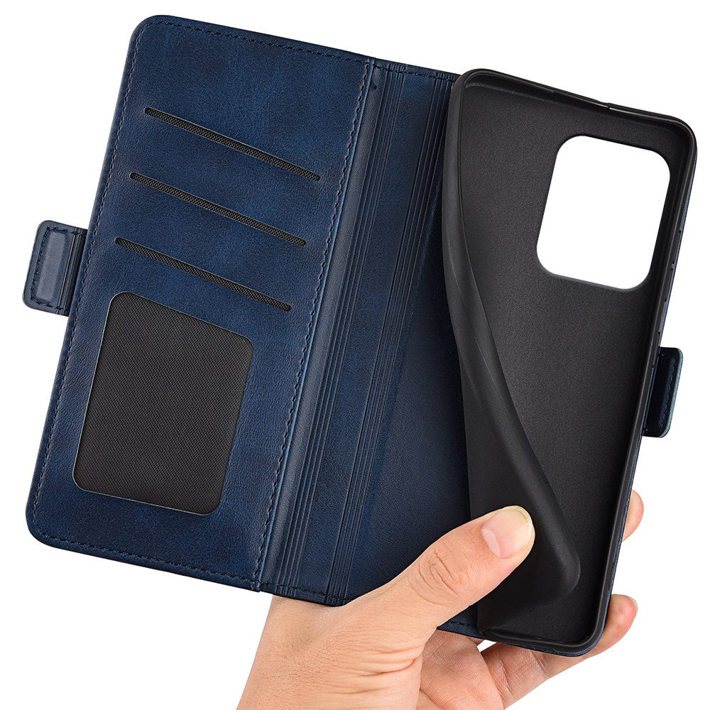 EIDERWOOD Motorola Edge 50 Neo Wallet Flip Deksel i læder med Pung - Mørk Blå