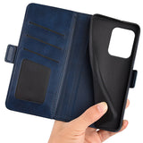 EIDERWOOD Motorola Edge 50 Neo Wallet Flip Deksel i læder med Pung - Mørk Blå