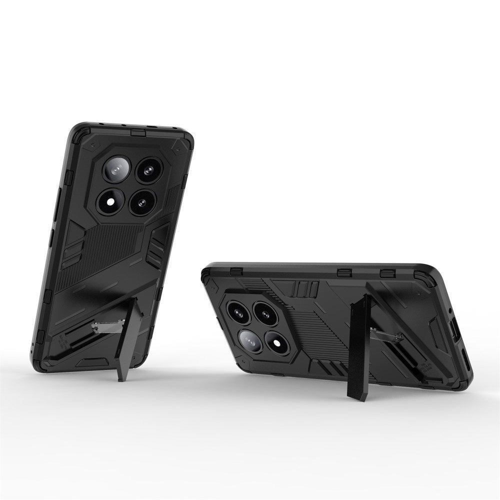 EIDERWOOD Xiaomi Redmi Note 14 Pro (5G) / Poco X7 Håndverker Deksel m. Kickstand - Svart