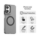 EIDERWOOD Motorola Moto G35 5G Hybrid Plast Deksel - MagSafe Kompatibel - Gjennomsiktig / Svart
