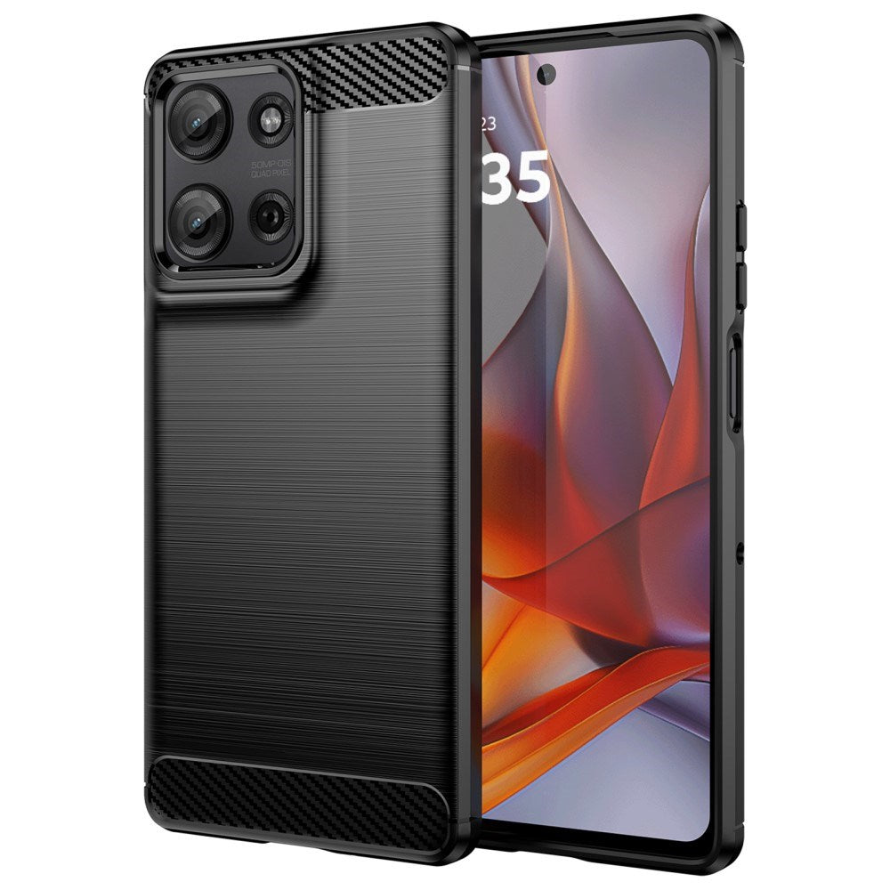 EIDERWOOD Motorola Moto G75 (5G) Brushed Carbon Deksel - Svart