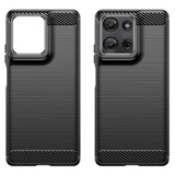 EIDERWOOD Motorola Moto G75 (5G) Brushed Carbon Deksel - Svart