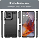 EIDERWOOD Motorola Moto G75 (5G) Brushed Carbon Deksel - Svart