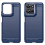 EIDERWOOD Motorola Moto G75 (5G) Brushed Carbon Deksel - Blå