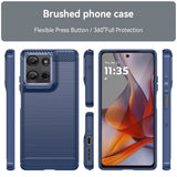 EIDERWOOD Motorola Moto G75 (5G) Brushed Carbon Deksel - Blå