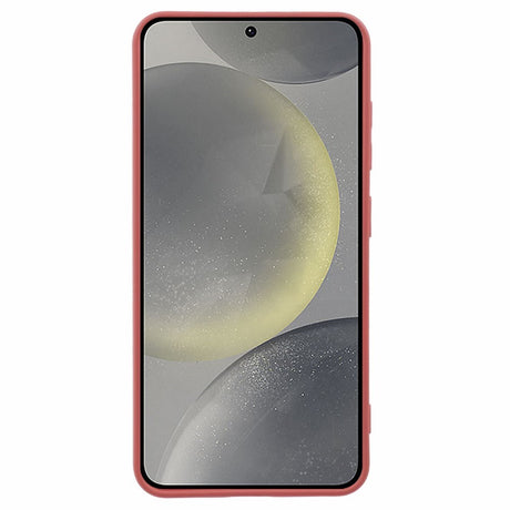 EIDERWOOD - Samsung Galaxy S25 Mykt Plastdeksel - Ripebeskyttelse med Fiberforing - Korallrød