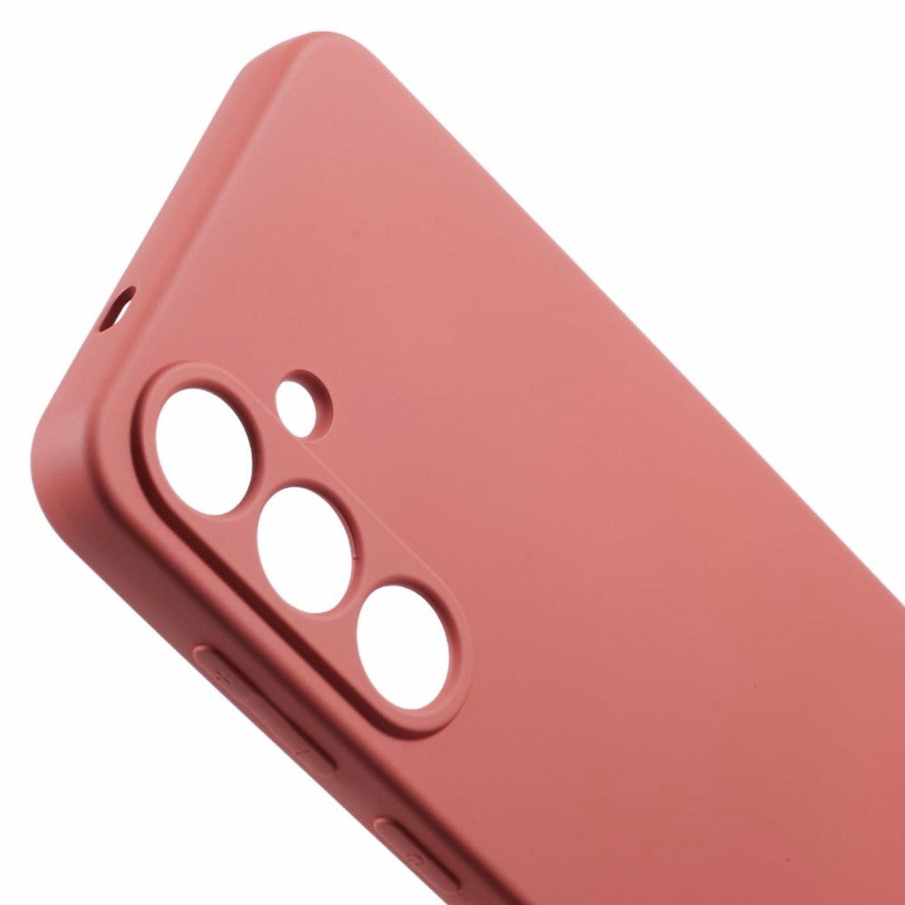 EIDERWOOD - Samsung Galaxy S25 Mykt Plastdeksel - Ripebeskyttelse med Fiberforing - Korallrød