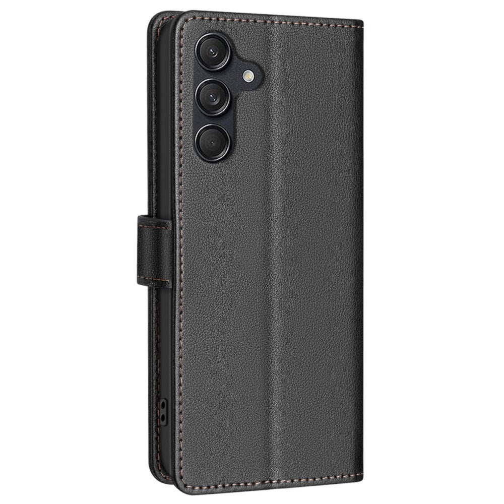 Samsung Galaxy A36 (5G) BINFEN Kunstskinn Flip Deksel med RFID Blokkering - Svart