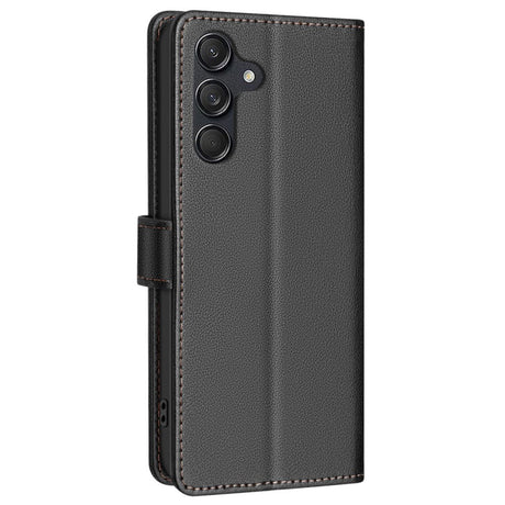 Samsung Galaxy A36 (5G) BINFEN Kunstskinn Flip Deksel med RFID Blokkering - Svart