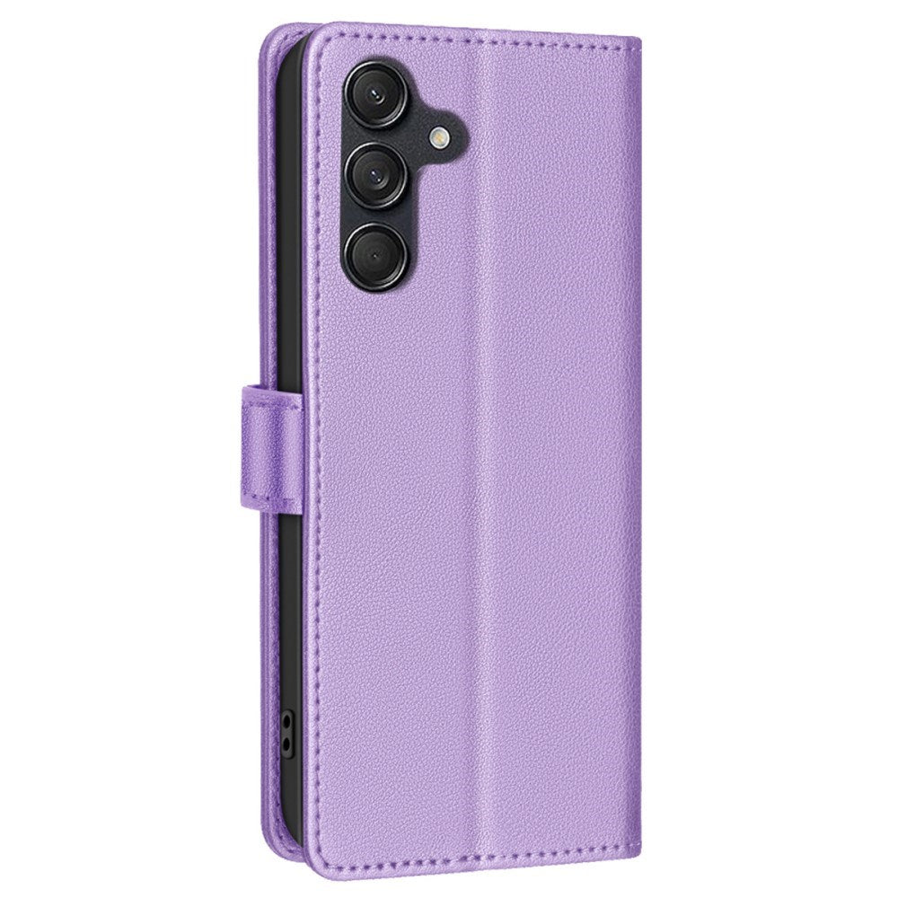 Samsung Galaxy A36 (5G) BINFEN Kunstskinn Flip Deksel med RFID Blokkering - Lilla