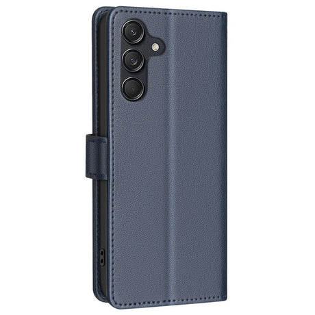Samsung Galaxy A36 (5G) BINFEN Kunstskinn Flip Deksel med RFID Blokkering - Blå