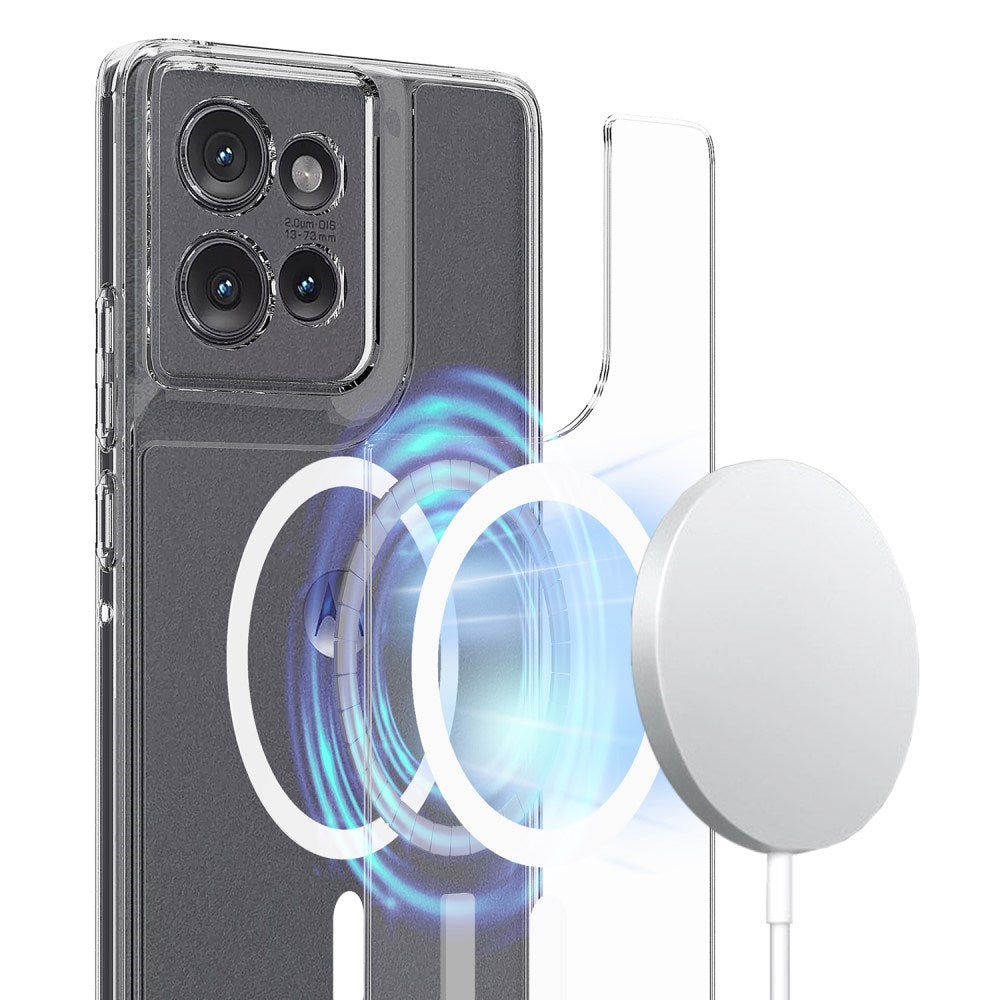 EIDERWOOD Motorola Edge 50 Fleksibelt Plast Deksel - MagSafe Kompatibel - Gjennomsiktig