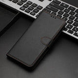 EIDERWOOD Samsung Galaxy S25 Ultra Kunst Skinn Flip Deksel med Avtakbar Stropp - Svart