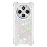 EIDERWOOD Xiaomi Redmi 14C Fleksibelt Plast Deksel med Flytende Glitter - Sølv