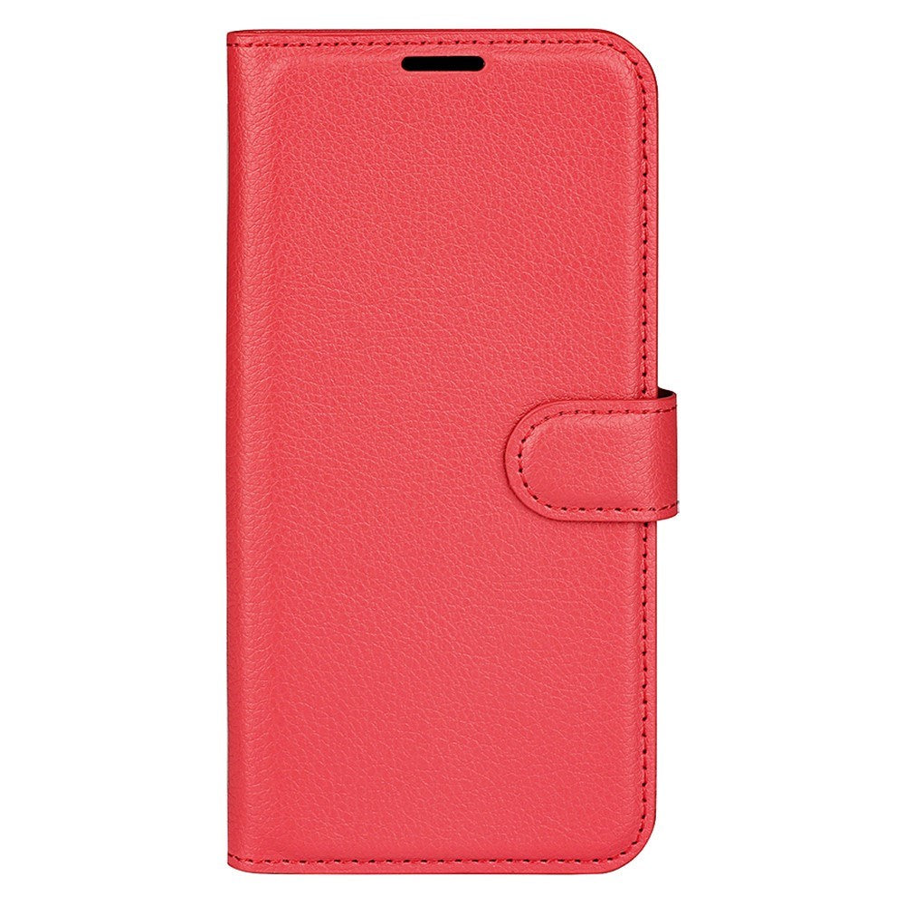 EIDERWOOD Motorola Moto G75 (5G) Kunstskinn Flip Deksel m. Kortholder & Ståfunksjon - Rød