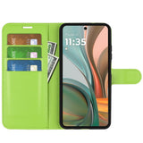 EIDERWOOD Motorola Moto G75 (5G) Kunstskinn Flip Deksel m. Kortholder & Ståfunksjon - Grønn