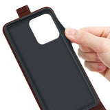 EIDERWOOD Motorola Moto G75 5G Etui med Kortlommer – Vertikal Flip Kunstlær Etui - Brun