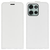 EIDERWOOD Motorola Moto G75 5G Etui med Kortlommer – Vertikal Flip Kunstlær Etui - Hvit