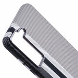 EIDERWOOD Mønstret Carbon Deksel - Samsung Galaxy S23 - MagSafe Kompatibel - Grey Stripes