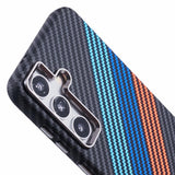 EIDERWOOD Mønstret Carbon Deksel - Samsung Galaxy S24 - MagSafe Kompatibel - Colorful Stripes
