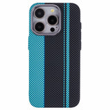 EIDERWOOD Mønstret Carbon Deksel - iPhone 15 Pro - MagSafe Kompatibel - Blue/Black