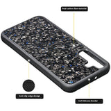 EIDERWOOD Samsung Galaxy S24 Non-Slip Carbon Deksel - MagSafe Kompatibel - Svart