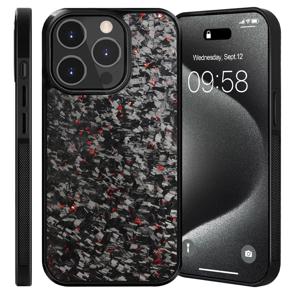 iPhone 12 Pro Max EIDERWOOD Sklisikkert Aramidfibre Deksel - MagSafe Kompatibel - Rød