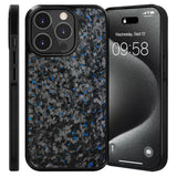 EIDERWOOD iPhone 15 Pro Non-Slip Carbon Deksel - MagSafe Kompatibel - Blå