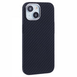 EIDERWOOD Mønstret Carbon Deksel - iPhone 14 - MagSafe Kompatibel - Black