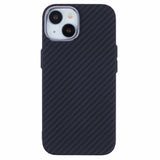 EIDERWOOD Mønstret Carbon Deksel - iPhone 14 - MagSafe Kompatibel - Black