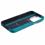 EIDERWOOD Mønstret Carbon Deksel - iPhone 13 Pro - MagSafe Kompatibel - Blue/Black