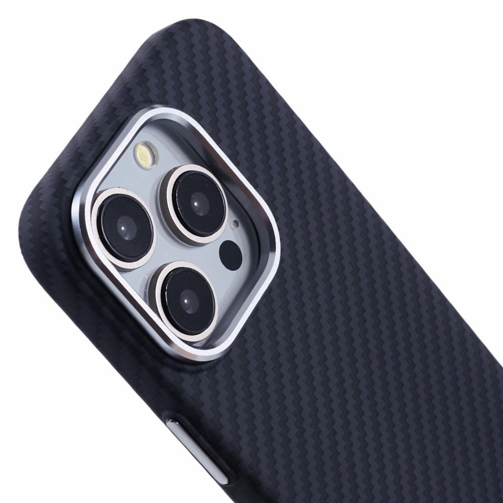 EIDERWOOD Mønstret Carbon Deksel - iPhone 13 Pro - MagSafe Kompatibel - Black