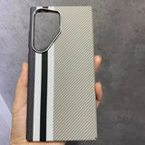 EIDERWOOD Mønstret Carbon Deksel - Samsung Galaxy S24 Ultra - MagSafe Kompatibel - Grey Stripes