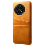 EIDERWOOD OnePlus 13 Kunstskinn Deksel m. Innebygd Kortholder - Oransje