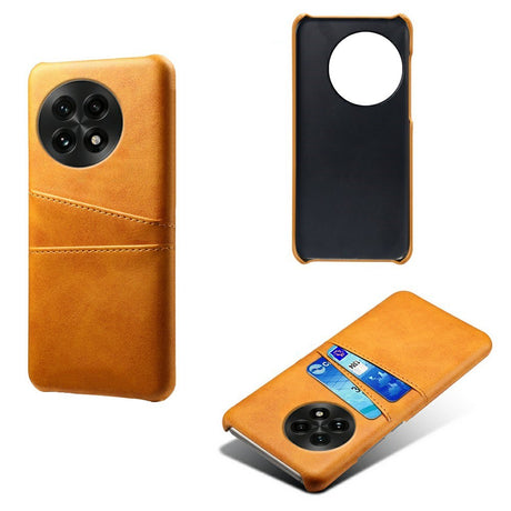 EIDERWOOD OnePlus 13 Kunstskinn Deksel m. Innebygd Kortholder - Oransje