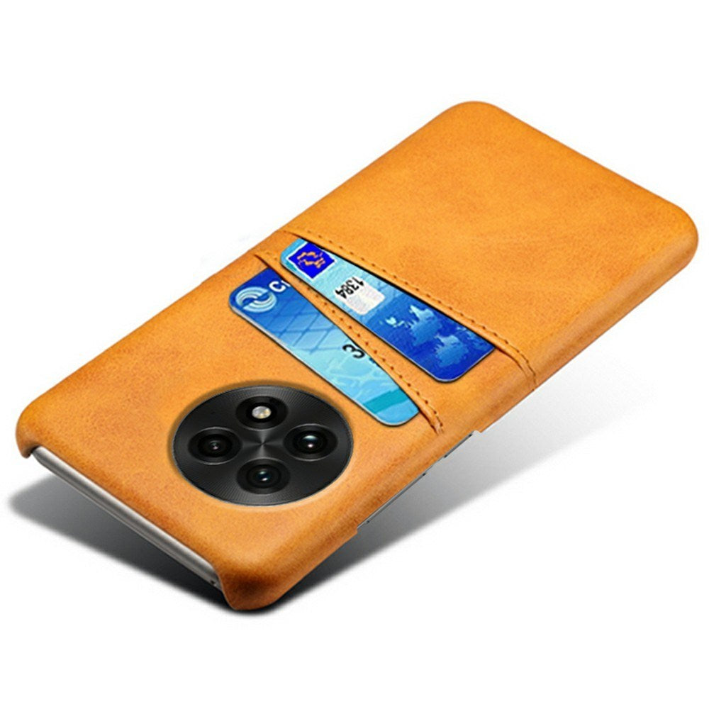 EIDERWOOD OnePlus 13 Kunstskinn Deksel m. Innebygd Kortholder - Oransje