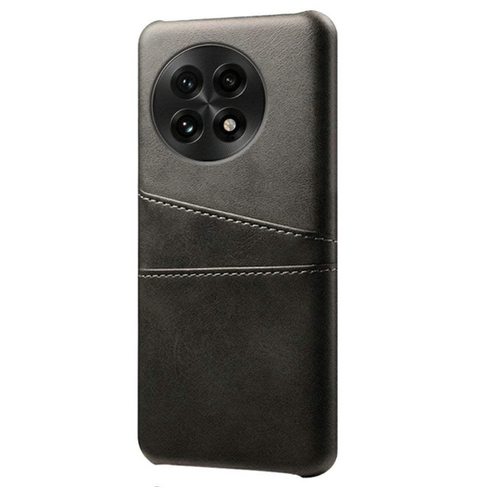 EIDERWOOD OnePlus 13 Kunstskinn Deksel m. Innebygd Kortholder - Svart