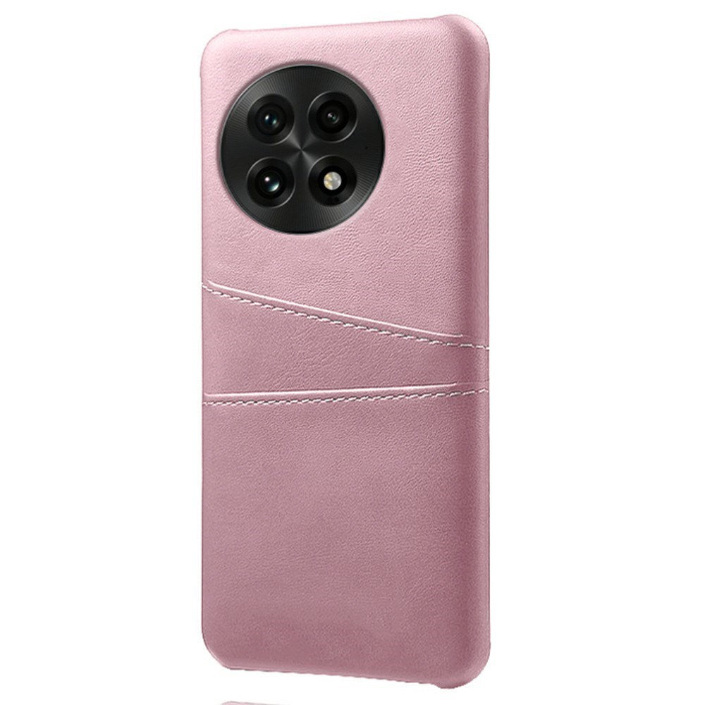 EIDERWOOD OnePlus 13 Kunstskinn Deksel m. Innebygd Kortholder - Rosa
