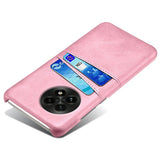 EIDERWOOD OnePlus 13 Kunstskinn Deksel m. Innebygd Kortholder - Rosa