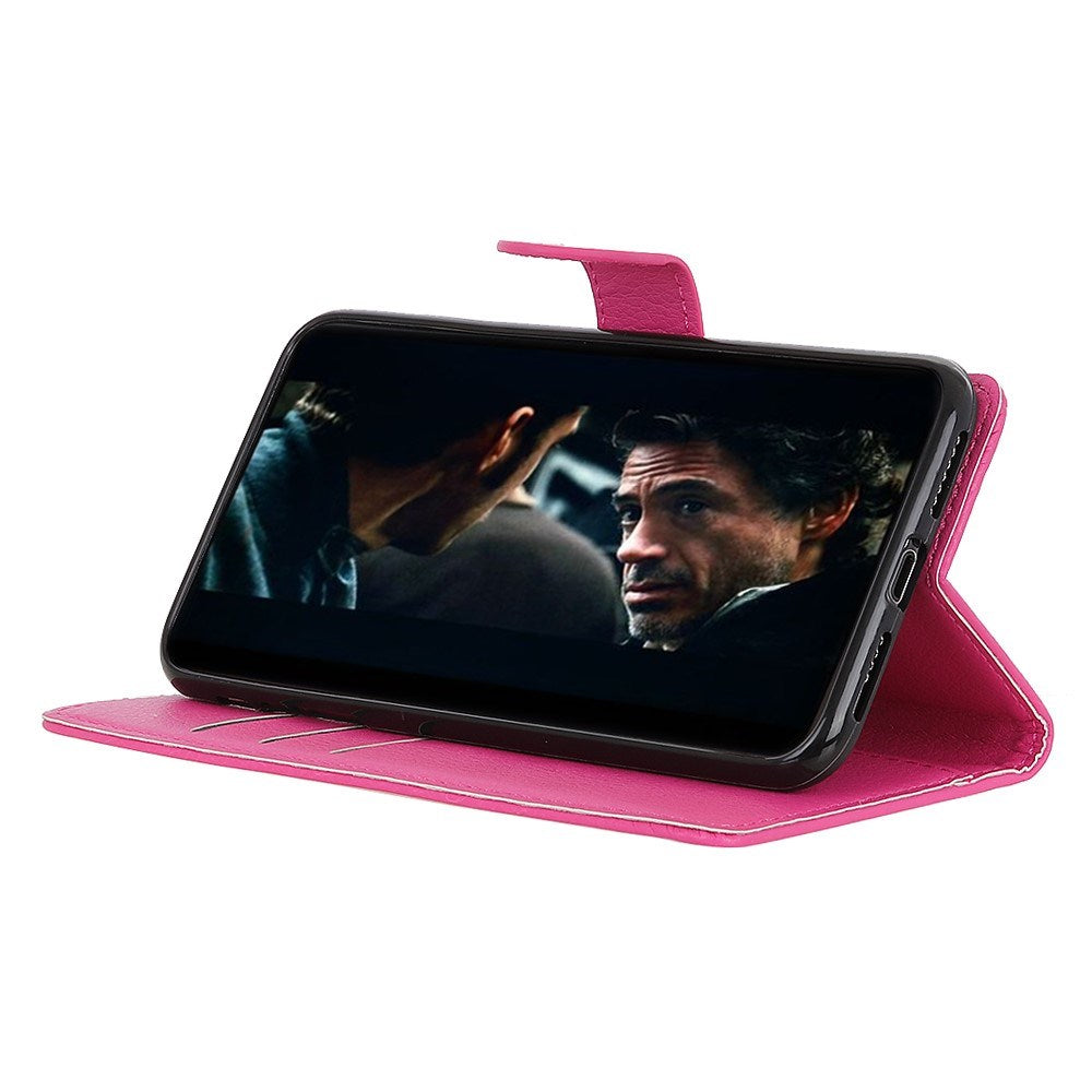 EIDERWOOD Xiaomi Redmi Note 14 (4G) Kunstskinn Flip Deksel m. Kortholder & Ståfunksjon - Pink