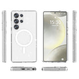 EIDERWOOD Samsung Galaxy S25 Ultra Glitter Hybrid Deksel - MagSafe Kompatibel - Gjennomsiktig