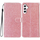 EIDERWOOD Samsung Galaxy A36 (5G) Flip Deksel m. Lommebok & Stropp - Glitter - Rose Gold