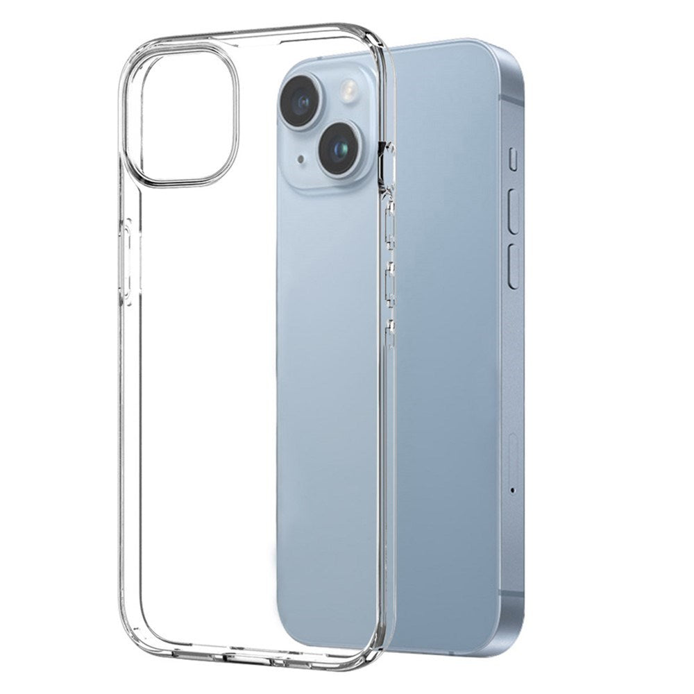 NORTHJO iPhone 14 Beskyttelsessett med Fleksibelt Mobildeksel i Plast med Herdet Glassbeskytter - Gjennomsiktig