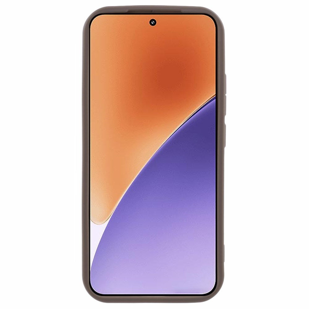 EIDERWOOD Xiaomi 15 Anti-Slip Fleksibelt Plast Deksel - Brun