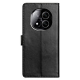 EIDERWOOD Xiaomi Redmi Note 14 Pro (5G) / Poco X7 Kunstskinn Flip Deksel m. Strop - Svart