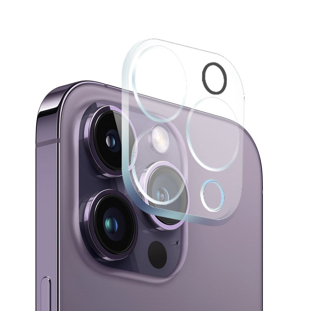 NORTHJO iPhone 14 Pro | 3-i-1 360° Beskyttelsessett med Deksel | Skjermbeskytter | Kameralinsebeskytter - Gjennomsiktig