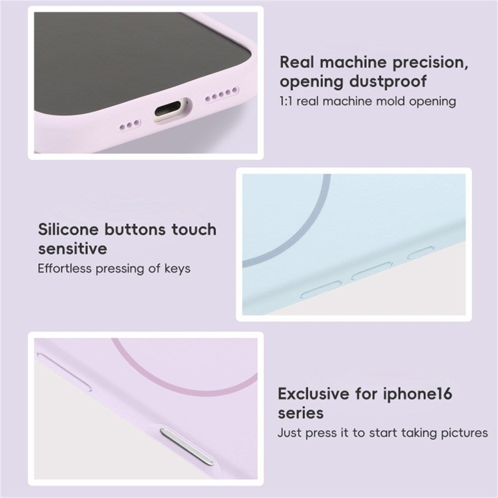 EIDERWOOD iPhone 16 Silikon Deksel – MagSafe Kompatibel – Beige