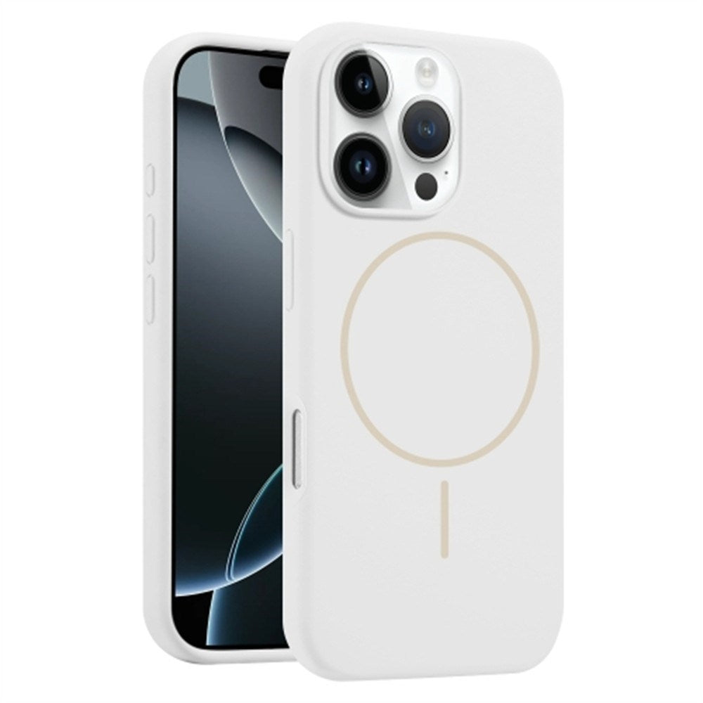 EIDERWOOD iPhone 16 Pro Silikon Deksel – MagSafe Kompatibel – Hvit